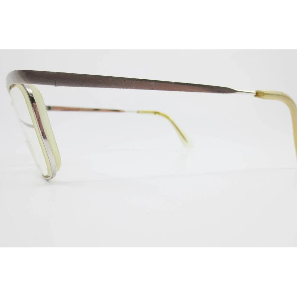 Rodenstock Carlton Flach WD Eyeglass Frames Silver Rectangular Germany 140 35971